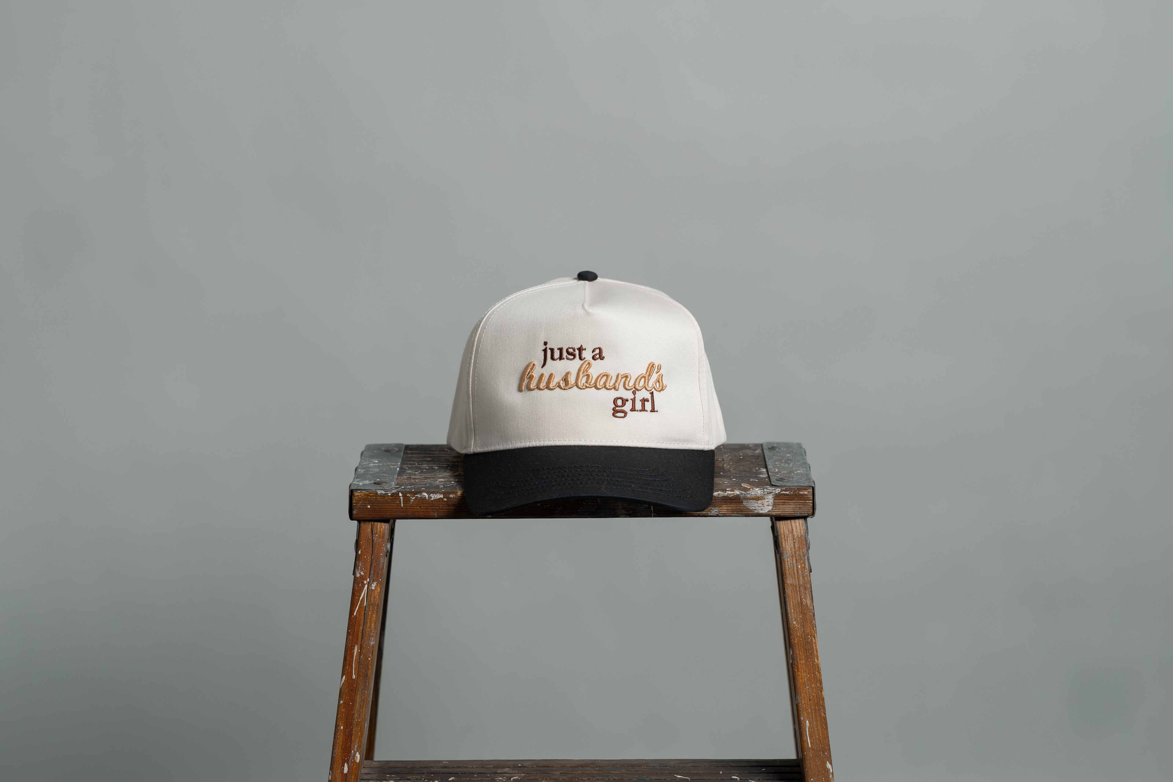 just a husband's girl — two-tone hat