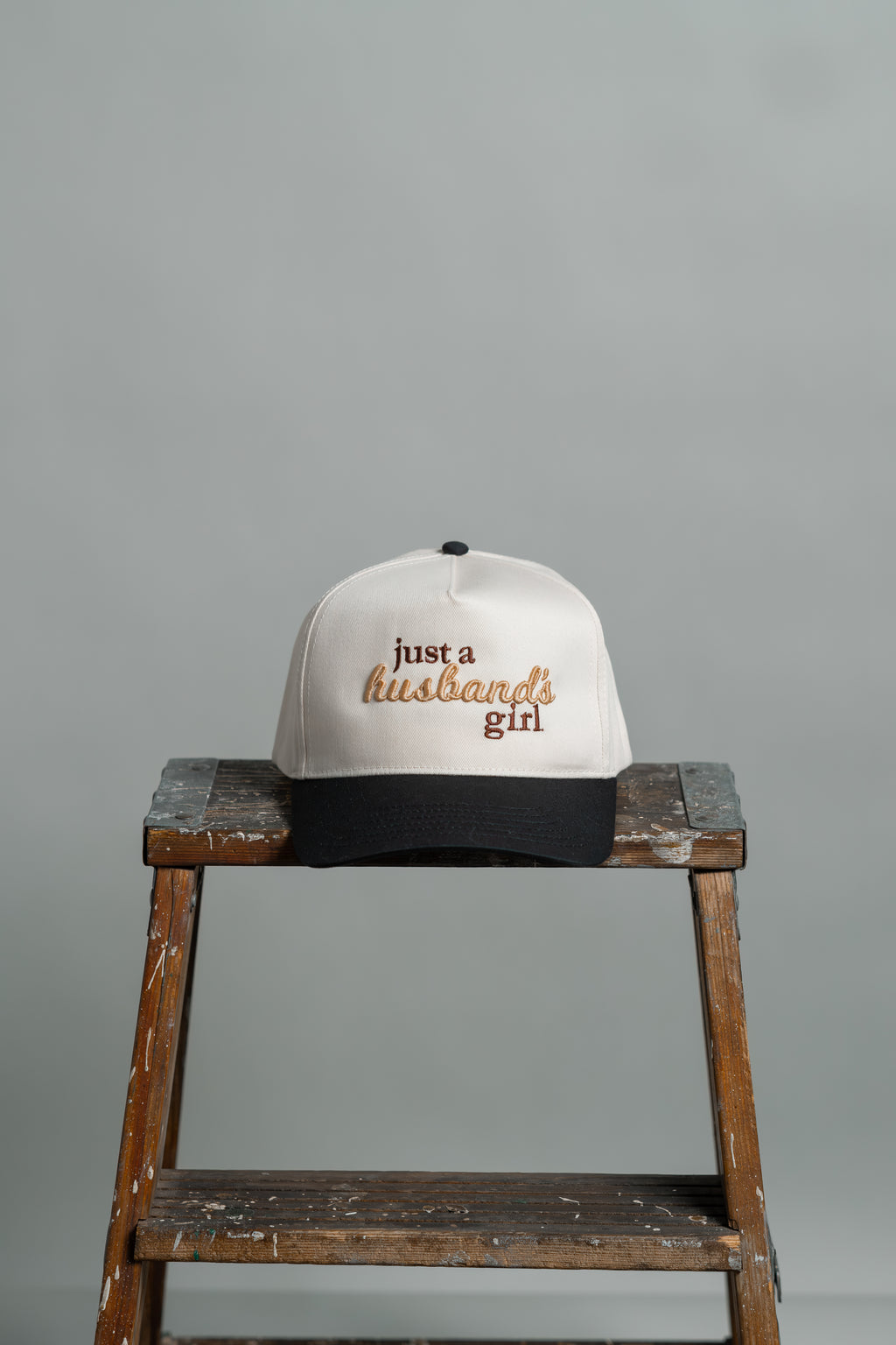 just a husband's girl — two-tone hat