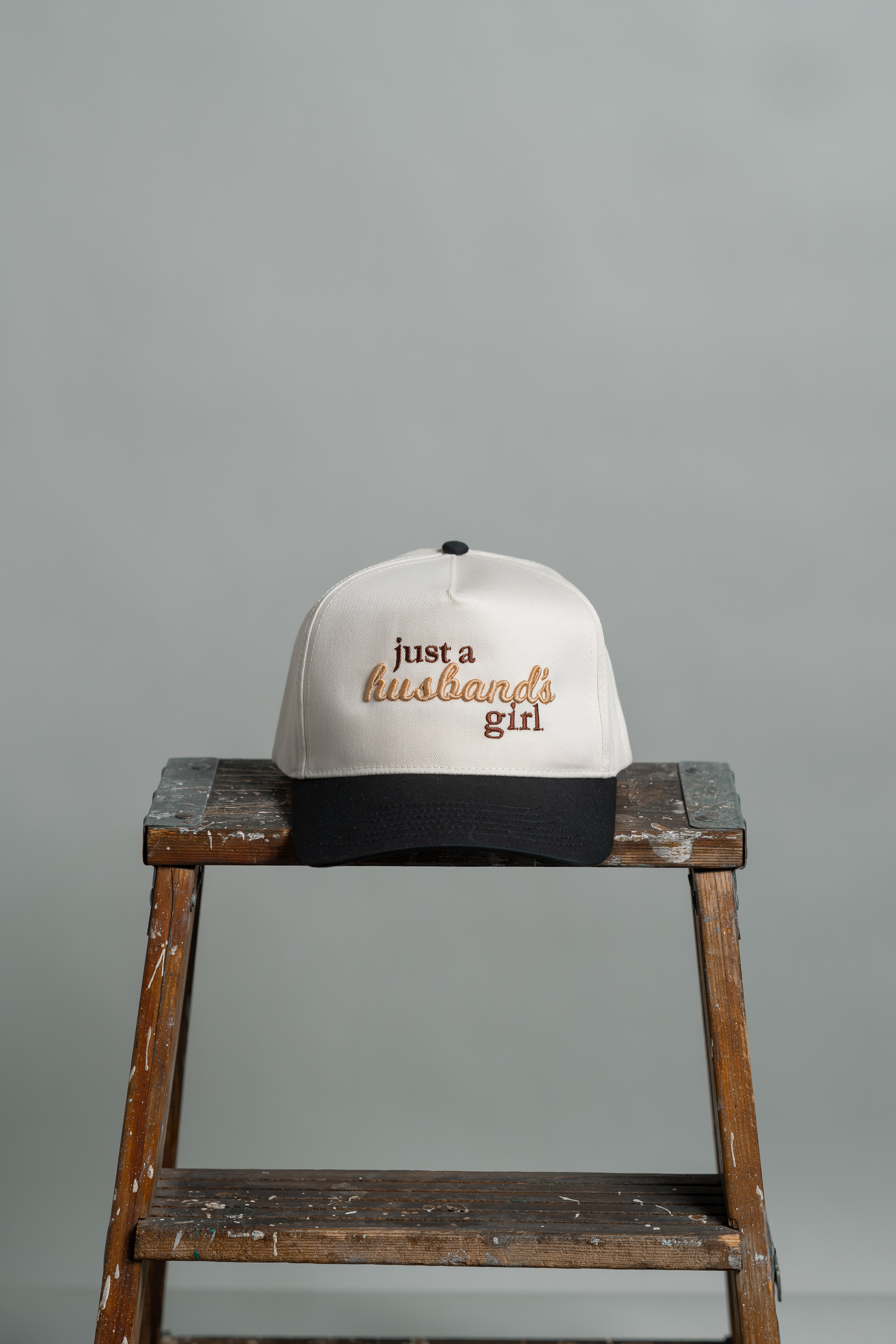 just a husband's girl — two-tone hat
