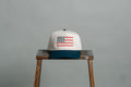 bows & scallops — flag hat