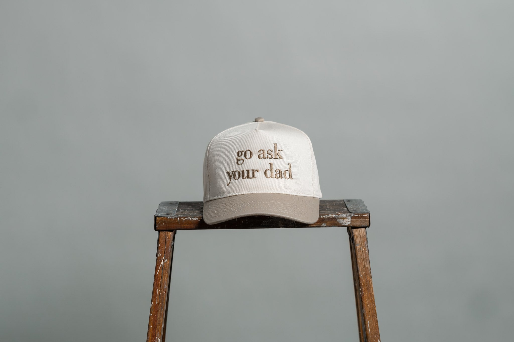 go ask your dad — two-tone hat