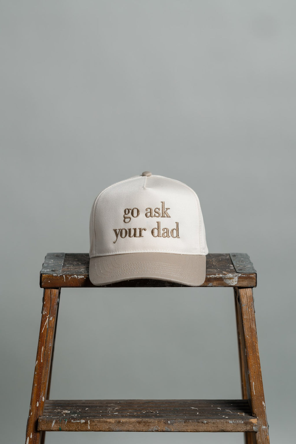 go ask your dad — two-tone hat