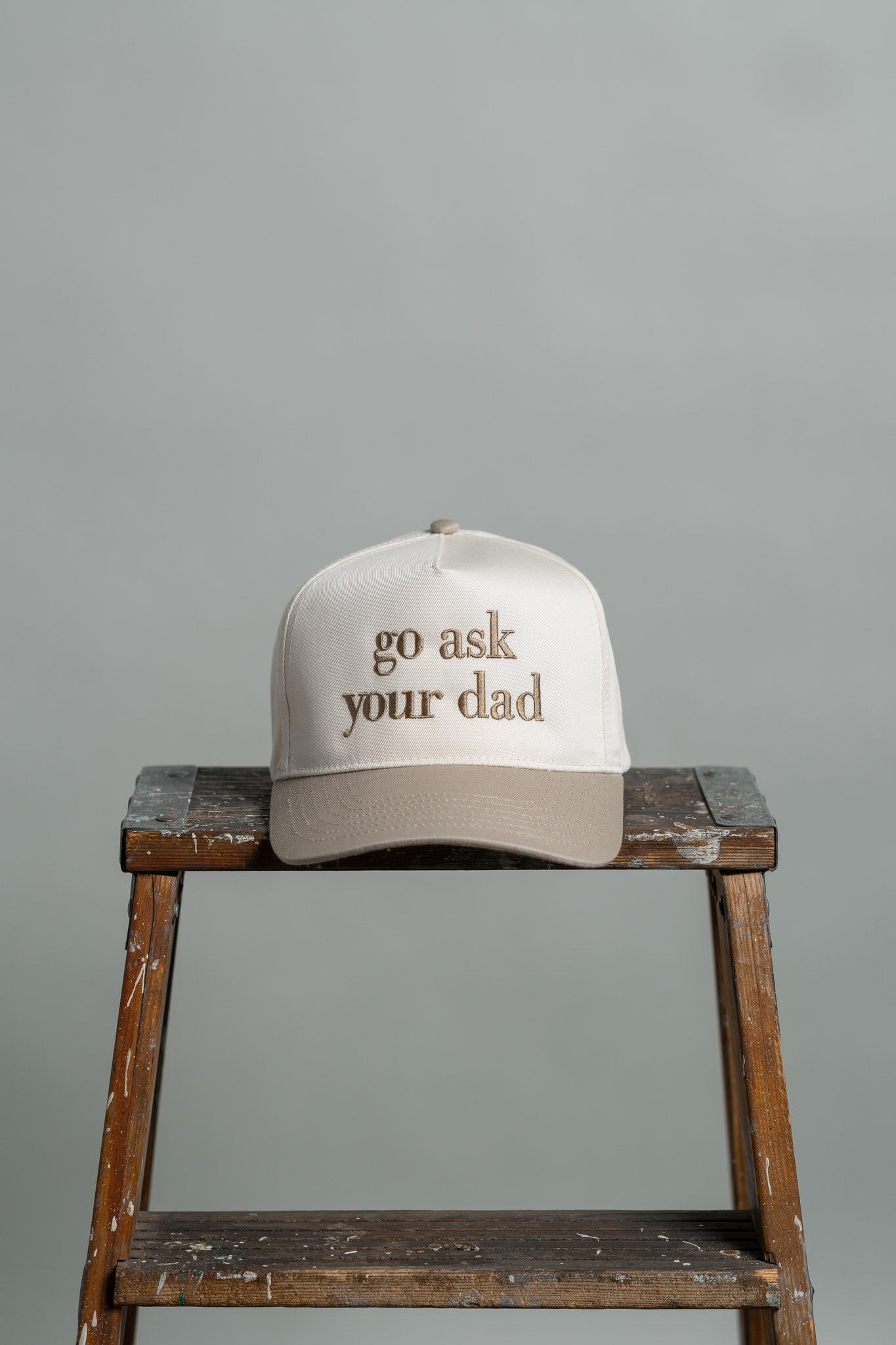 go ask your dad — two-tone hat