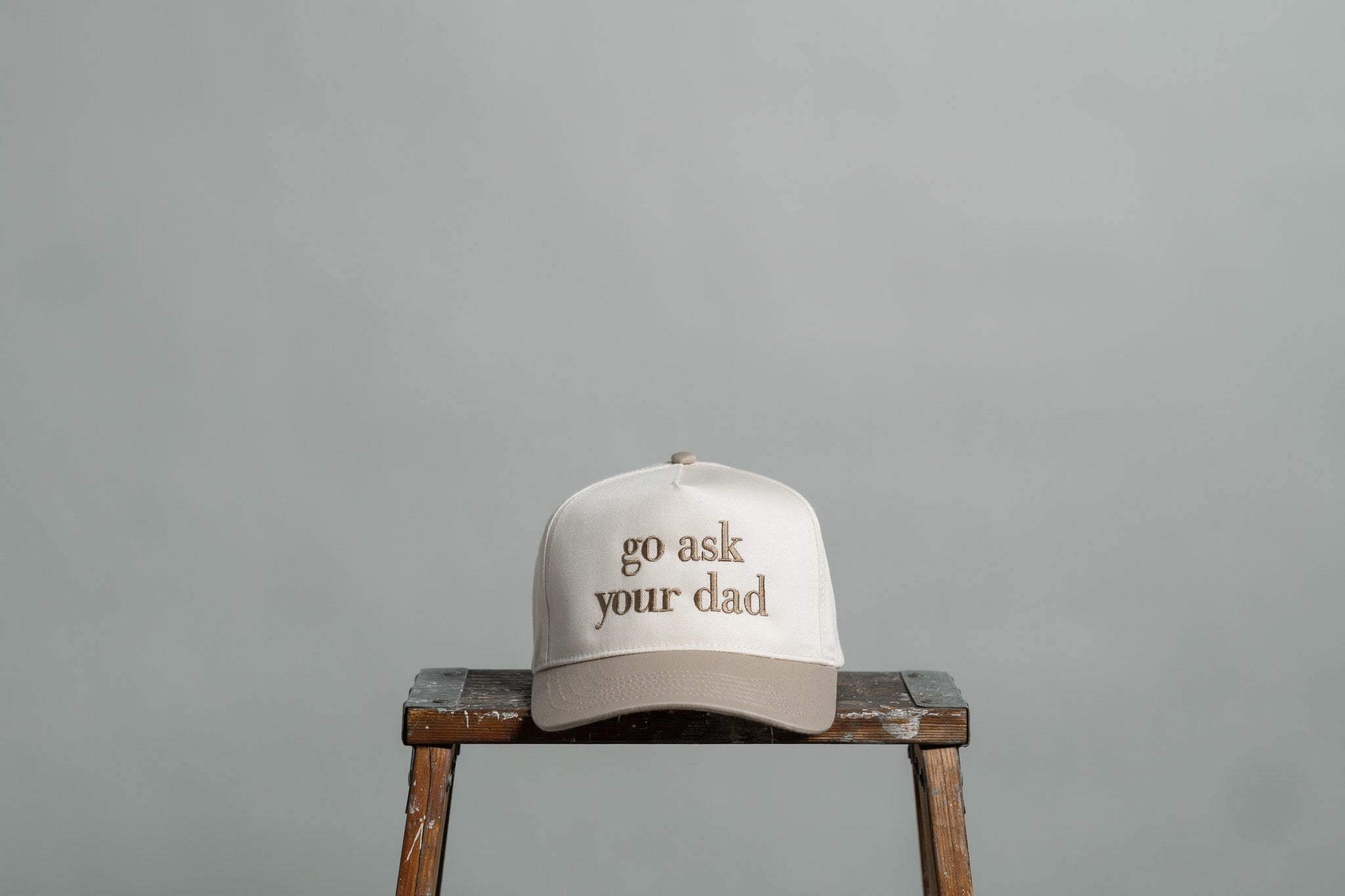 go ask your dad — two-tone hat